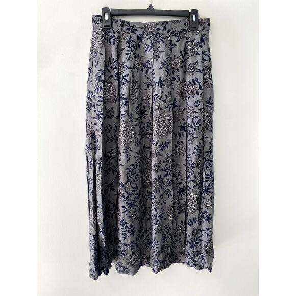 Vintage 90's Grunge Gray Whimsygoth Cottage Fairy Witchy Maxi Skirt M - Picture 1 of 8